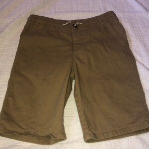 Long stretchy khaki shorts new